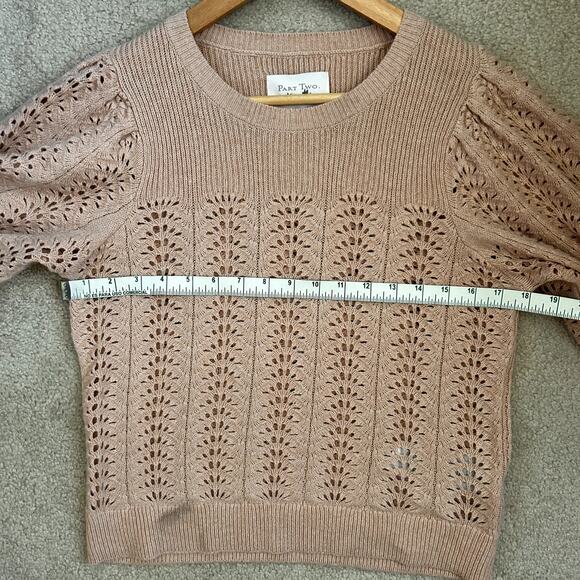 Part Two Knitted Pullover Soft Pink Ennypw Wool Blend Sweater Top Size S - Picture 7 of 13